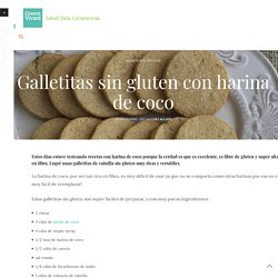 Galletitas sin gluten con harina de coco - Green Vivant