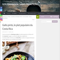 Gallo pinto du Costa Rica aux haricots noirs