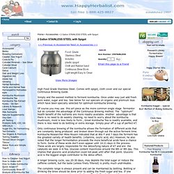 2 Gallon STAINLESS STEEL with Spigot