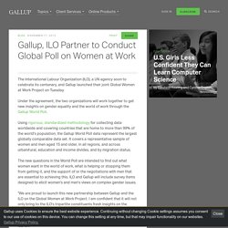 Gallup, ILO Partner to Conduct Global Poll on Women at Work
