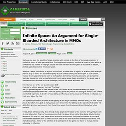 Infinite Space: An Argument for Single-Sharded Architecture in MMOs