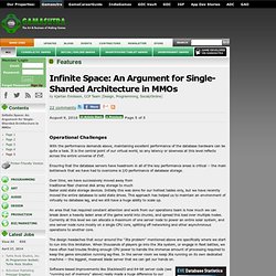Infinite Space: An Argument for Single-Sharded Architecture in MMOs