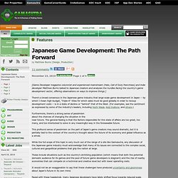 Features - Japanese Game Development: The Path Forward