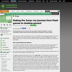 YC Sim's Blog - Making the Jump: my journey from Flash games to desktop games!