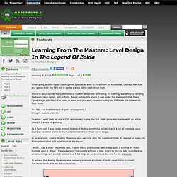 Features - Learning From The Masters: Level Design In The Legend Of Zelda