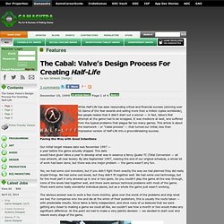 The Cabal: Valve’s Design Process For Creating Half-Life