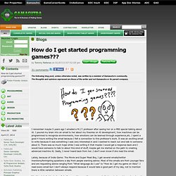 Tommy Refenes - Programming games