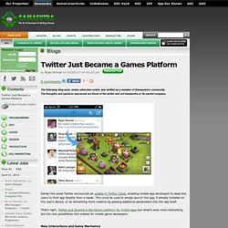 Ryan Hoover's Blog - Twitter Just Became a Games Platform