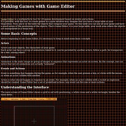 Game Editor Tutorial