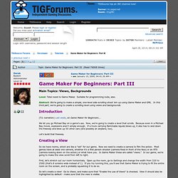 Game Maker for Beginners: Part III