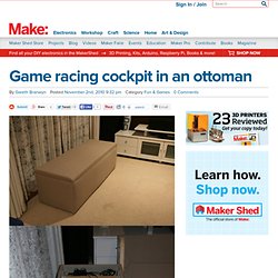 Online : Game racing cockpit in an ottoman