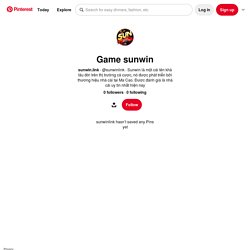 Game sunwin (sunwinlink) - Profile