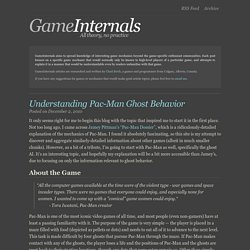 GameInternals - Understanding Pac-Man Ghost Behavior