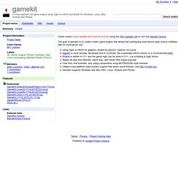 gamekit - A cross-platform 3D game engine using Ogre or Irrlicht and Bullet for Windows, Linux, Mac and iPhone
