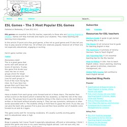 ESL Games - The Five Most Popular ESL Games