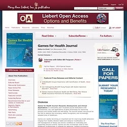 Games for Health Journal