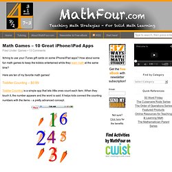 Math Games - 10 Great iPhone/iPad Apps