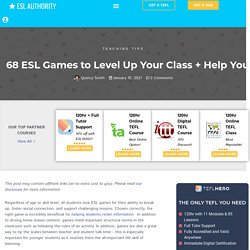 68 ESL Games to Level Up Your Class + Help Your Students Learn English
