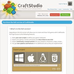 Make games together with CraftStudio