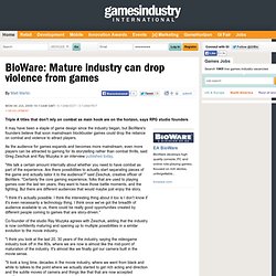 BioWare: Mature industry can drop violence from games // News