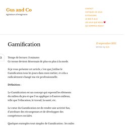 Gamification