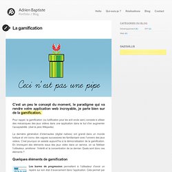La gamification – Adrien Baptiste