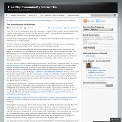 The Gamification of Wellness « Healthy Community Networks