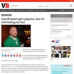 Gamification gets popular, but it’s still finding its feet