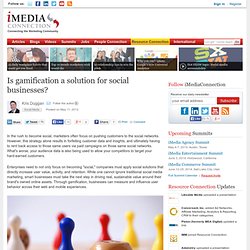 Is gamification a solution for social businesses?