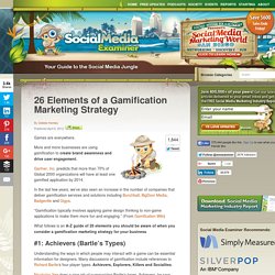 26 Elements of a Gamification Marketing Strategy