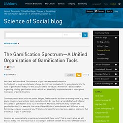 The Gamification Spectrum—A Unified Organization o... - Lithium Community