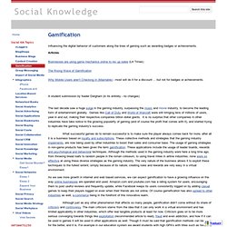 Gamification - Social Knowledge