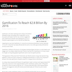 Gamification To Reach $2.8 Billion By 2016