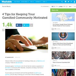 4 Tips for Keeping Your Gamified Community Motivated