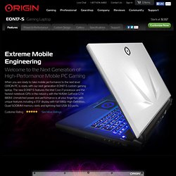 ORIGIN EON 17 Custom Gaming Laptop Product Details and Features