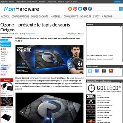 Ozone Gaming - tapis de souris Origen