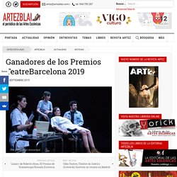 Ganadores de los Premios TeatreBarcelona 2019