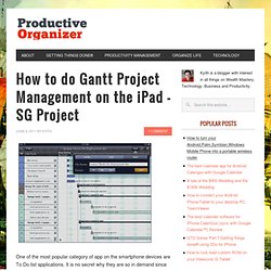 How to do Gantt Project Management on the iPad – SG Project