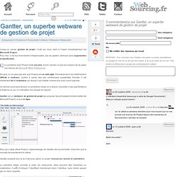Gantter, un superbe webware de gestion de projet