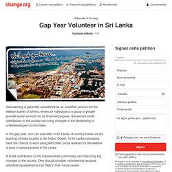 Gap Year Volunteer in Sri Lanka