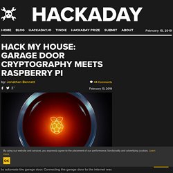 Hack My House: Garage Door Cryptography Meets Raspberry Pi