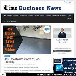 Best Ideas to Boost Garage Floor Finishing