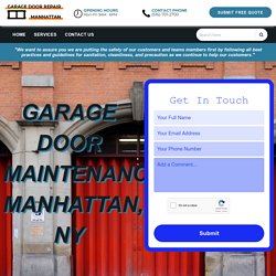 Garage Door Maintenance Manhattan, NY