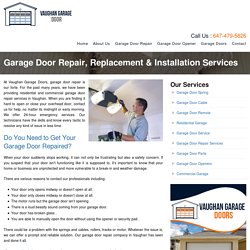 Garage Door Repair Vaughan