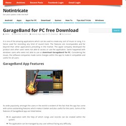 GarageBand for PC free Download
