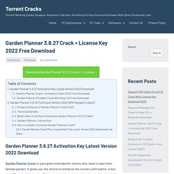 Garden Planner Crack 3.7.95 Plus License Key Free Latest Version 2022
