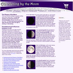 Gardening by the Phases of the Moon