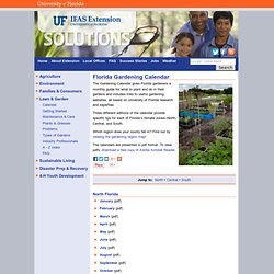 Florida Gardening Calendar - UF/IFAS Extension: Solutions for Your Life