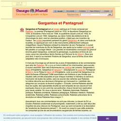 Gargantua et Pantagruel, de Rabelais.