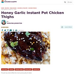 Honey Garlic Instant Pot Chicken Thighs